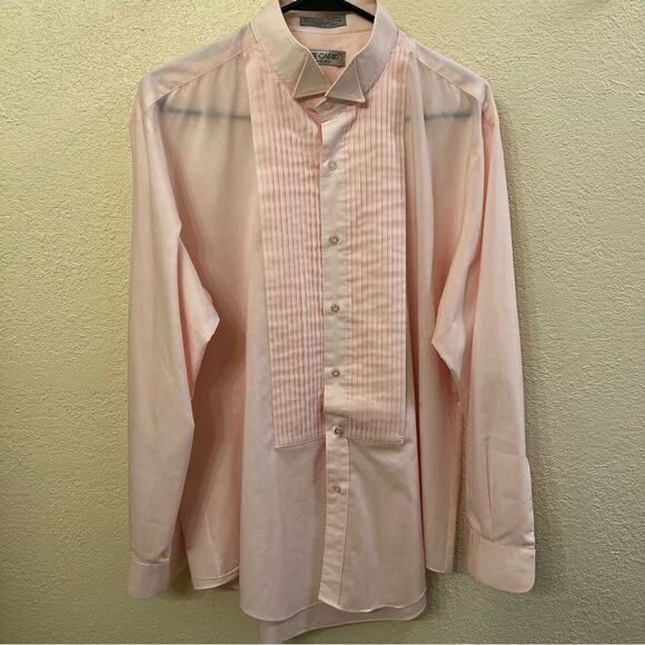 Monte Carlo Pink Formal Dress Shirt (Size Large) - Picture 1 of 4